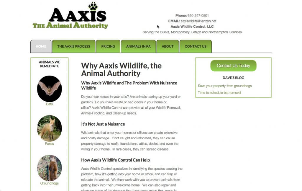 Aaxis Wildlife website